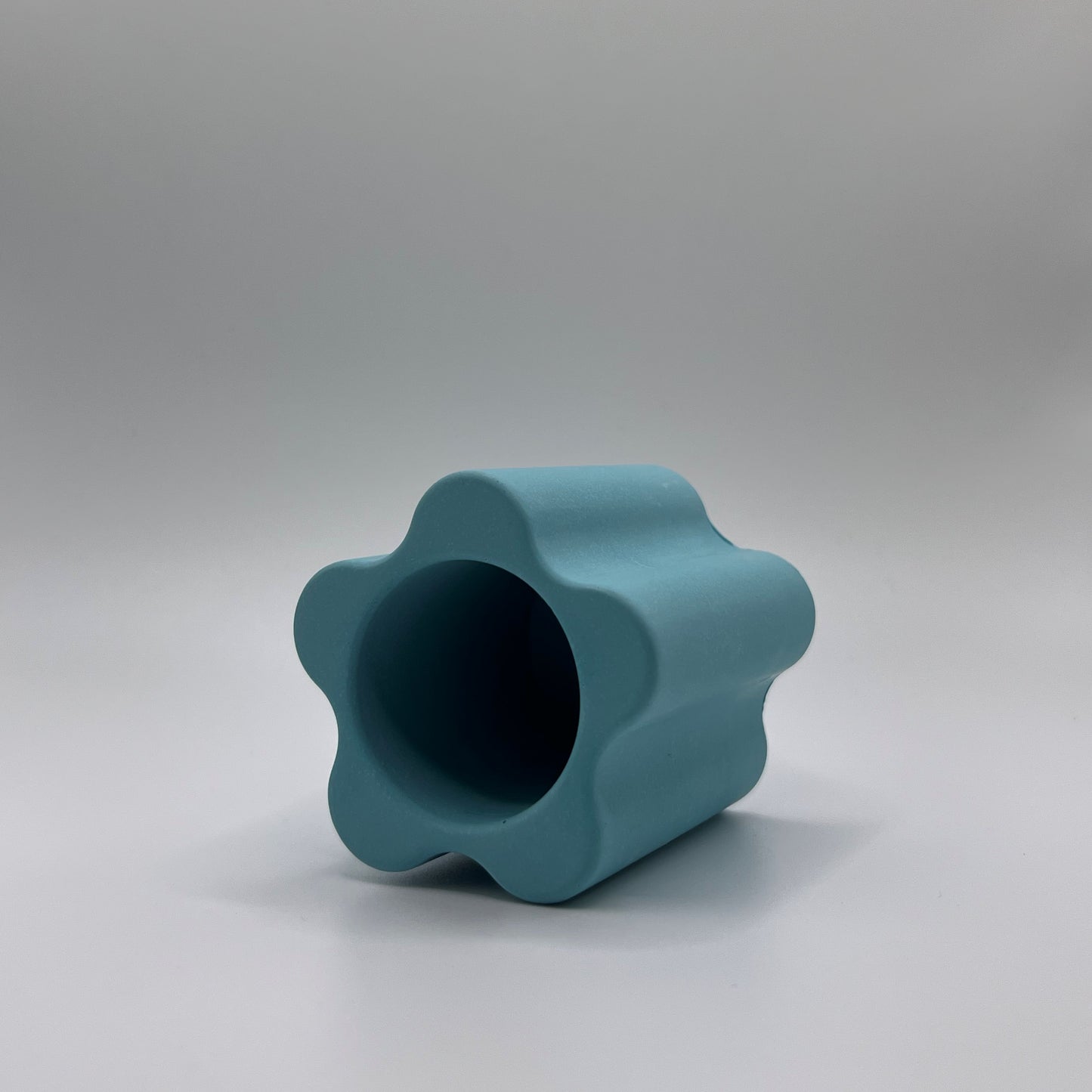 PETIT POT "FLEUR" - BLEU CIEL UNI